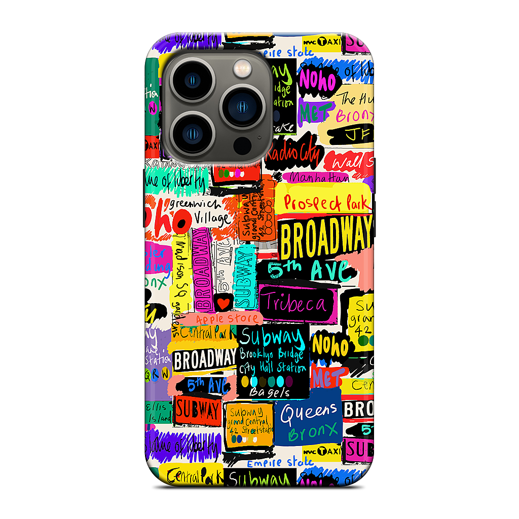 NYC Words iPhone Case