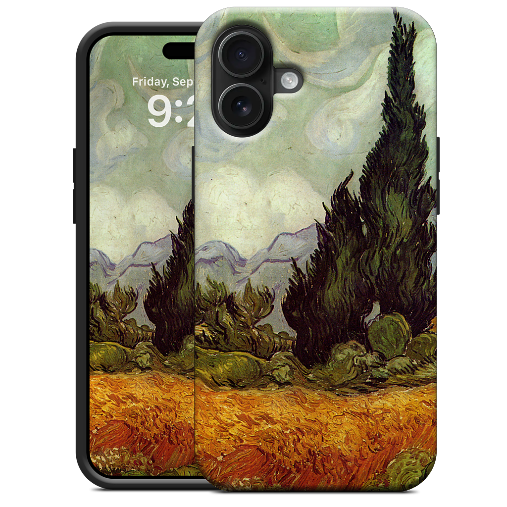 A Wheatfield with Cypresses iPhone Case