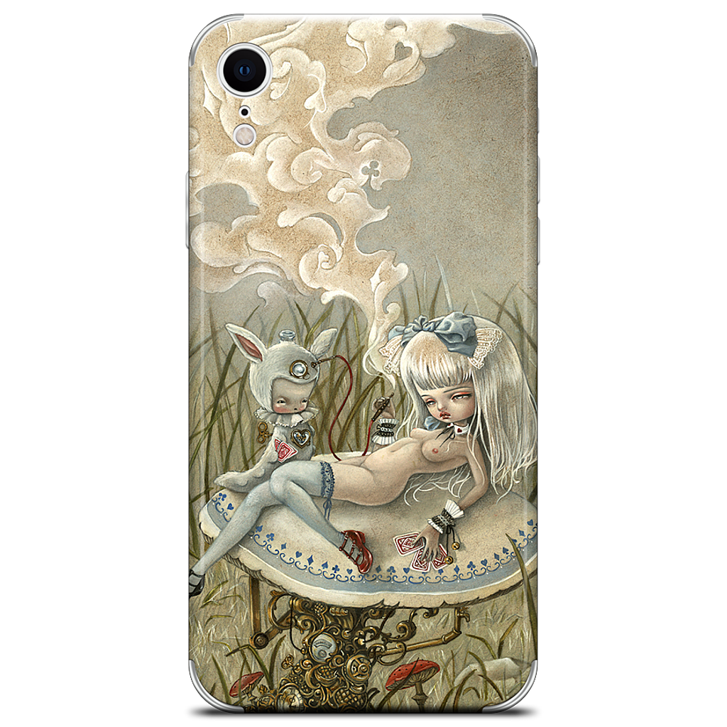 Alice and the Caterpillar iPhone Skin