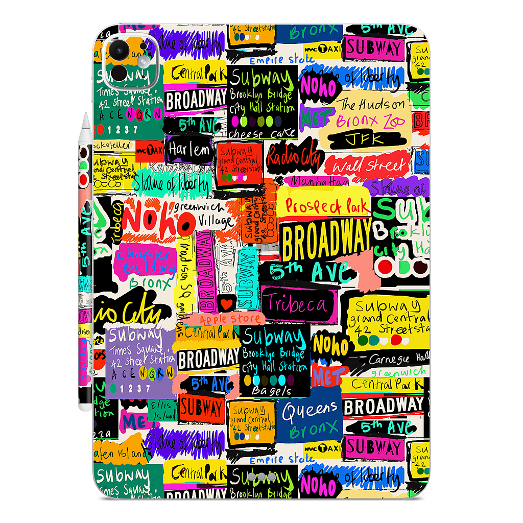 NYC Words iPad Skin