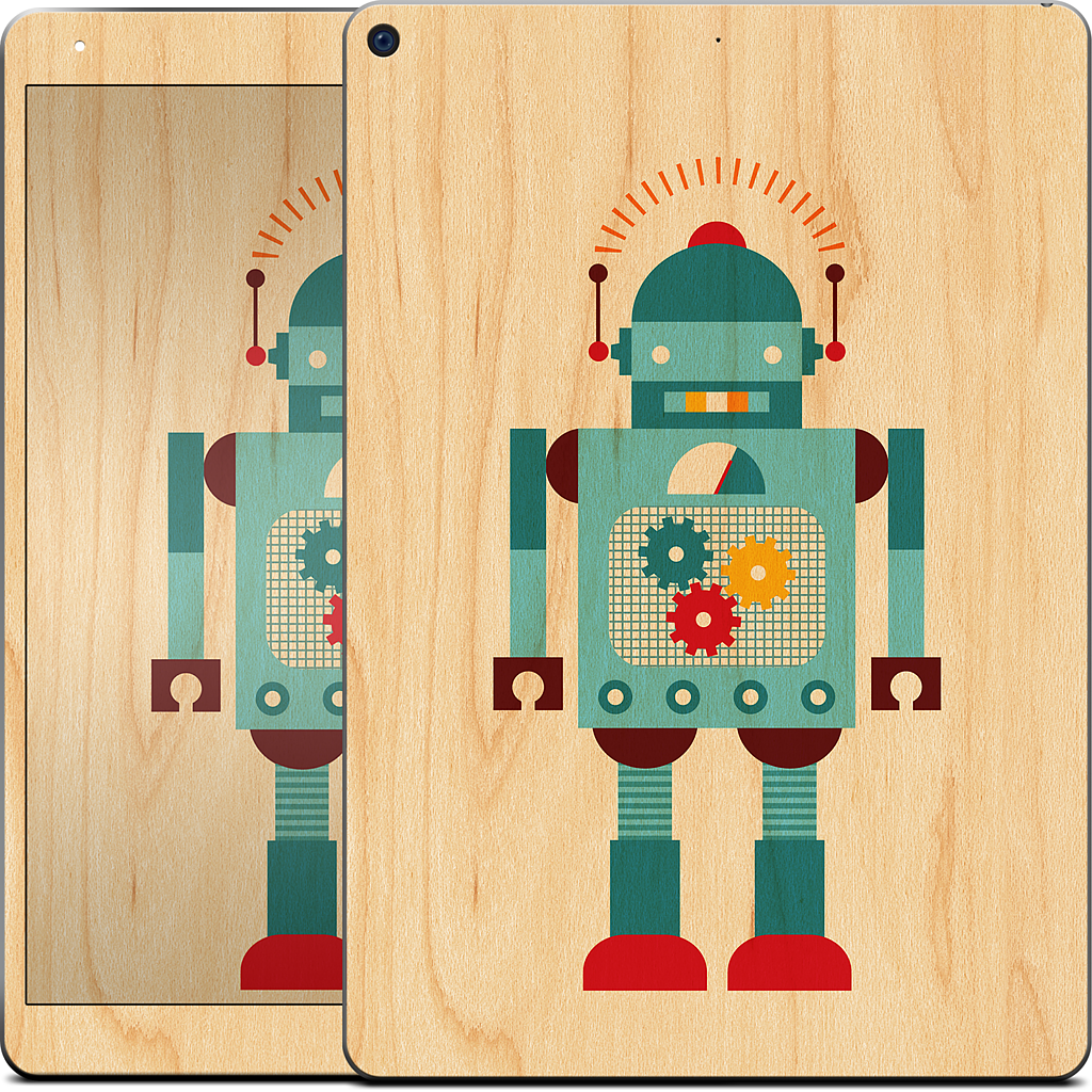 Blue Robot iPad Skin