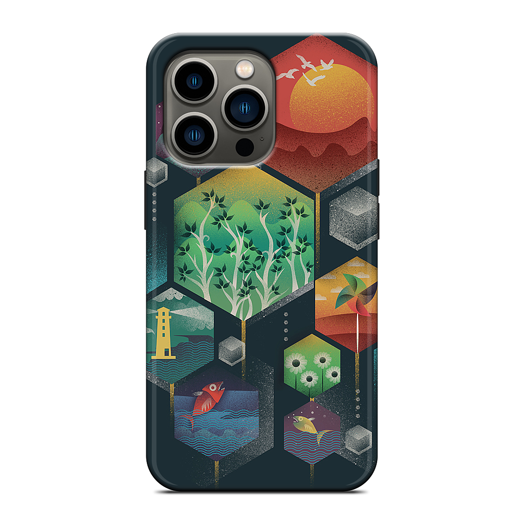 Geometrical Wonders iPhone Case