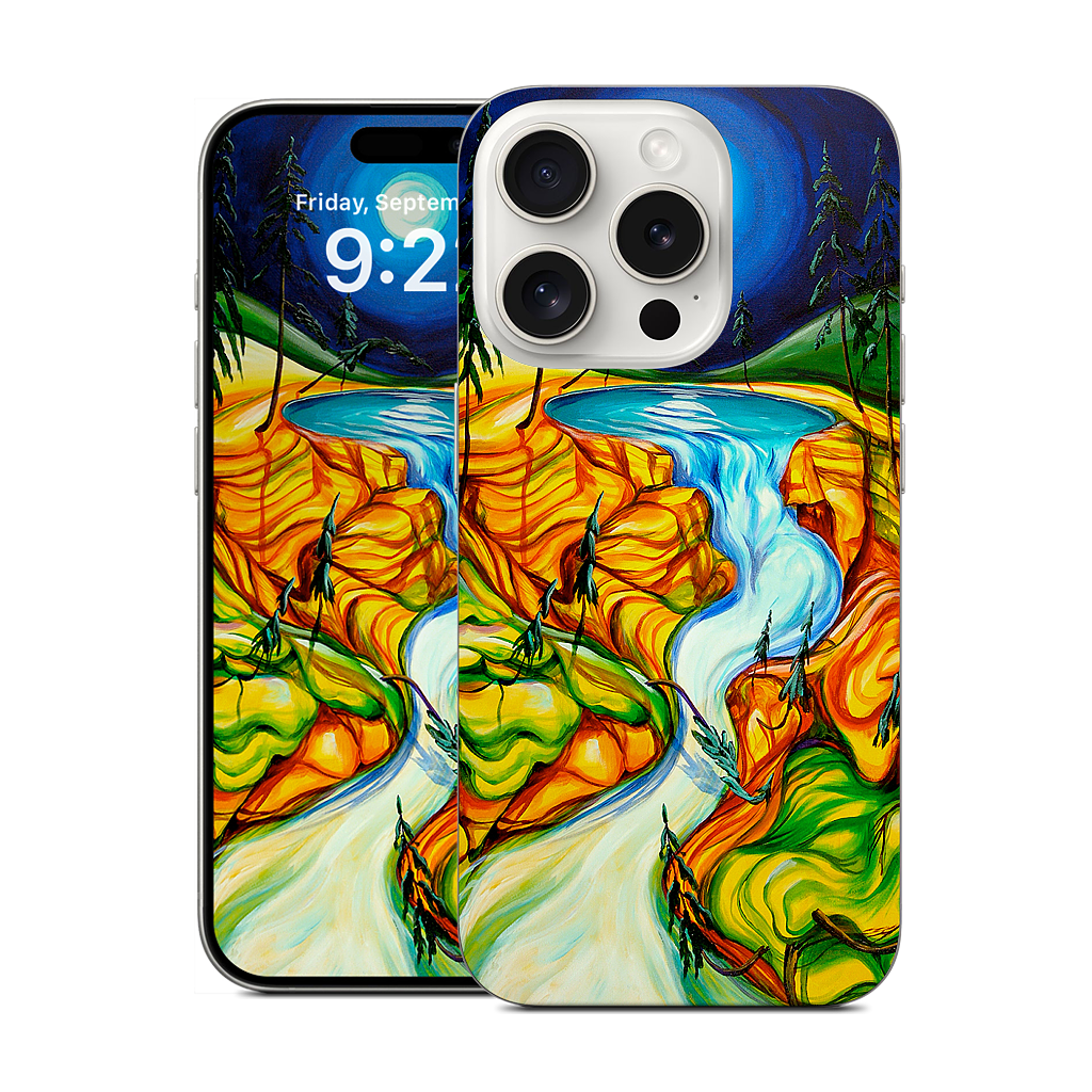 Cup Of Life Athabasca Falls Jasper iPhone Skin