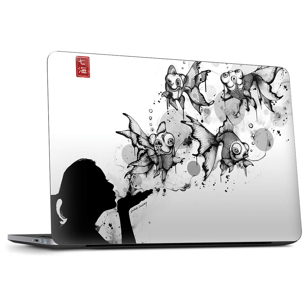 Blow Fish Dell Laptop Skin