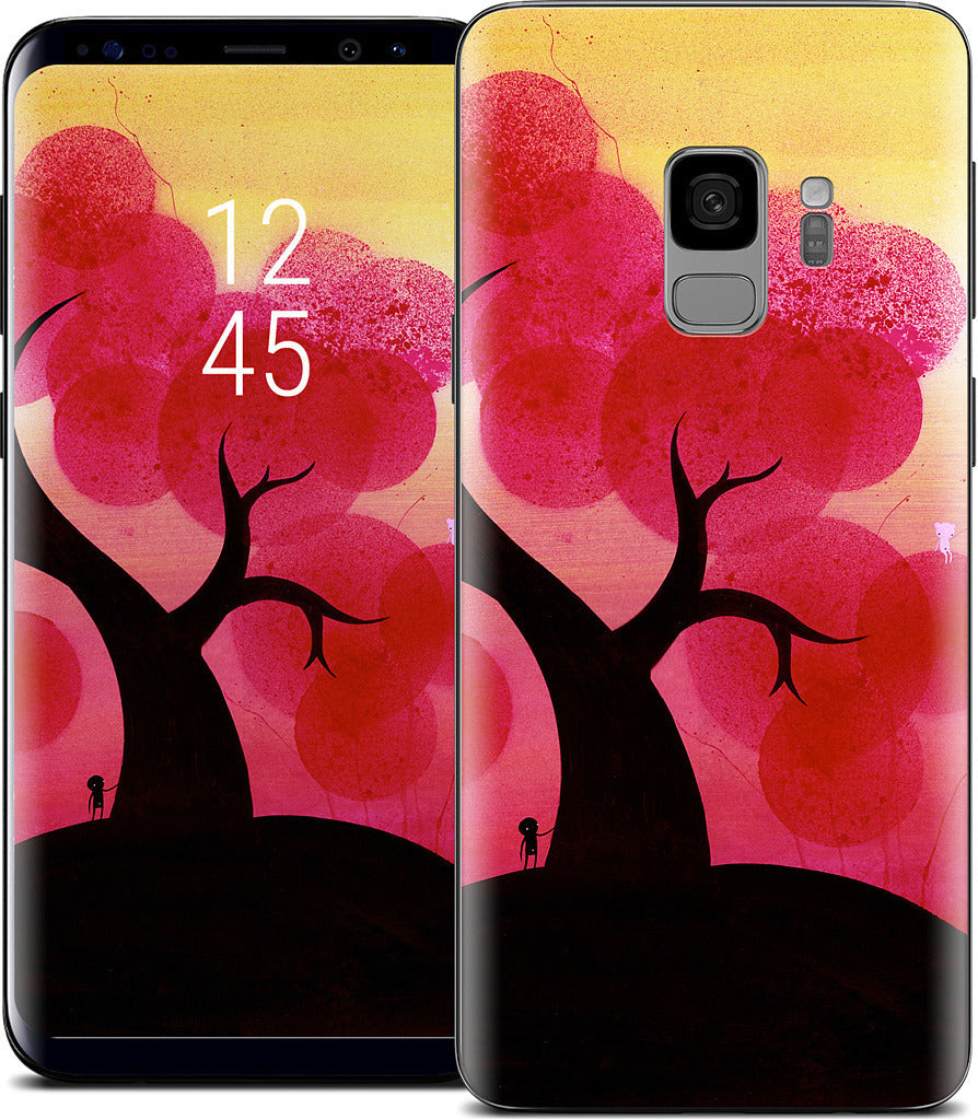 Red Blossoms Samsung Skin