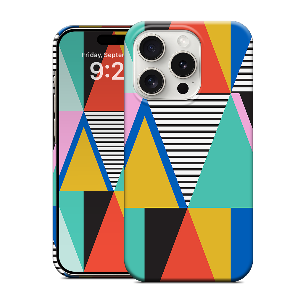 Graphic Triangles iPhone Case