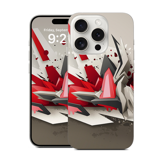 Red Metal iPhone Skin