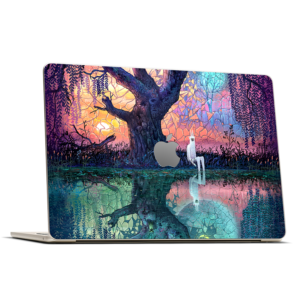 On the Banks of Broken Worlds MacBook Skin