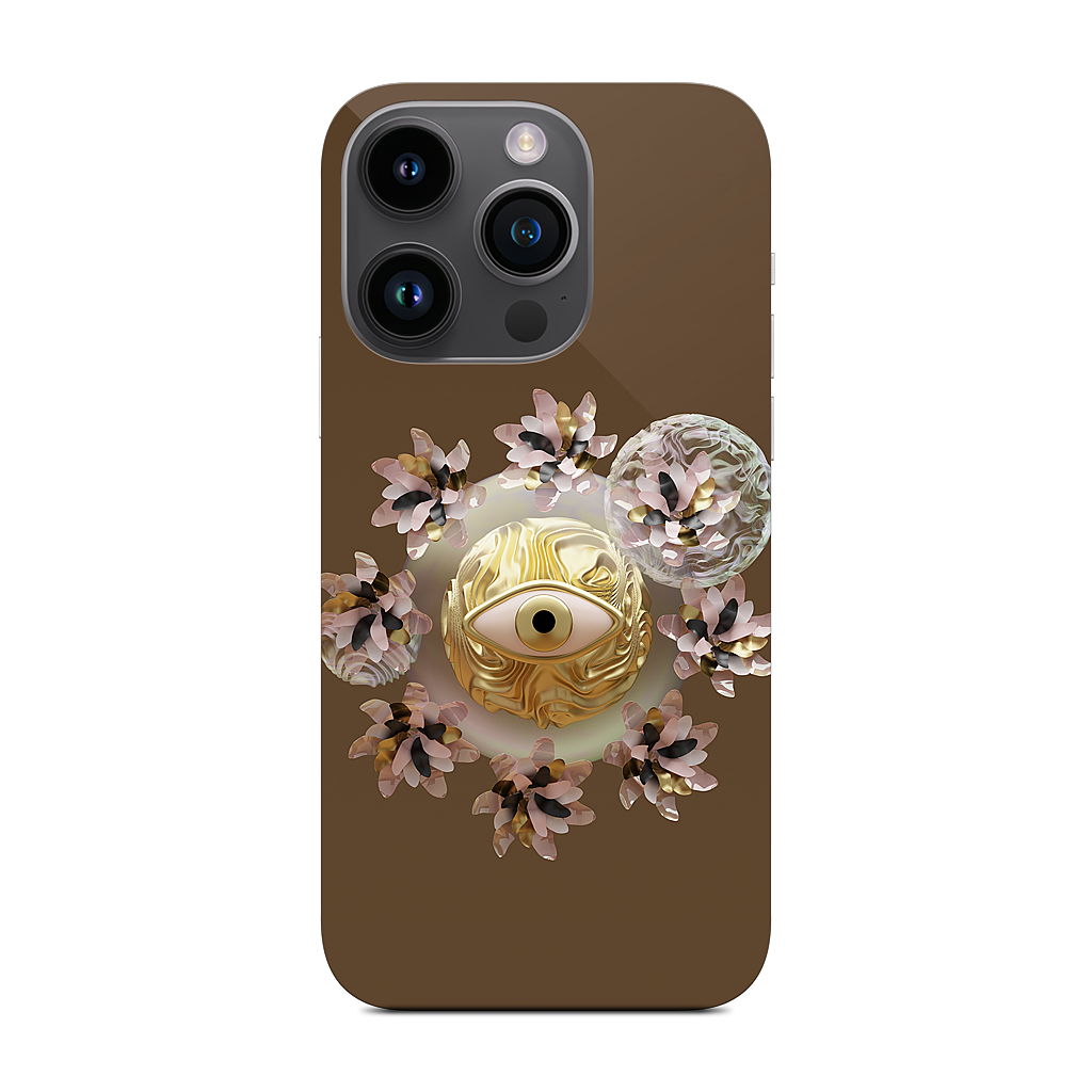 Golden Flowers iPhone Skin