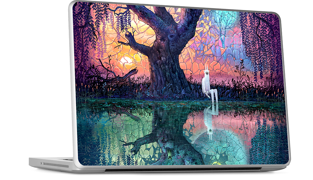 On the Banks of Broken Worlds MacBook Skin