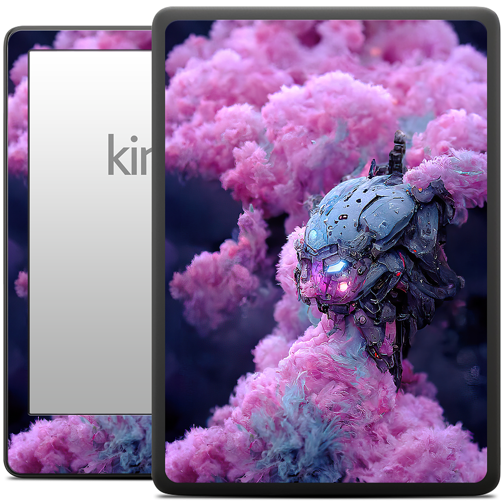 Cotton Candy Mechs Kindle Skin