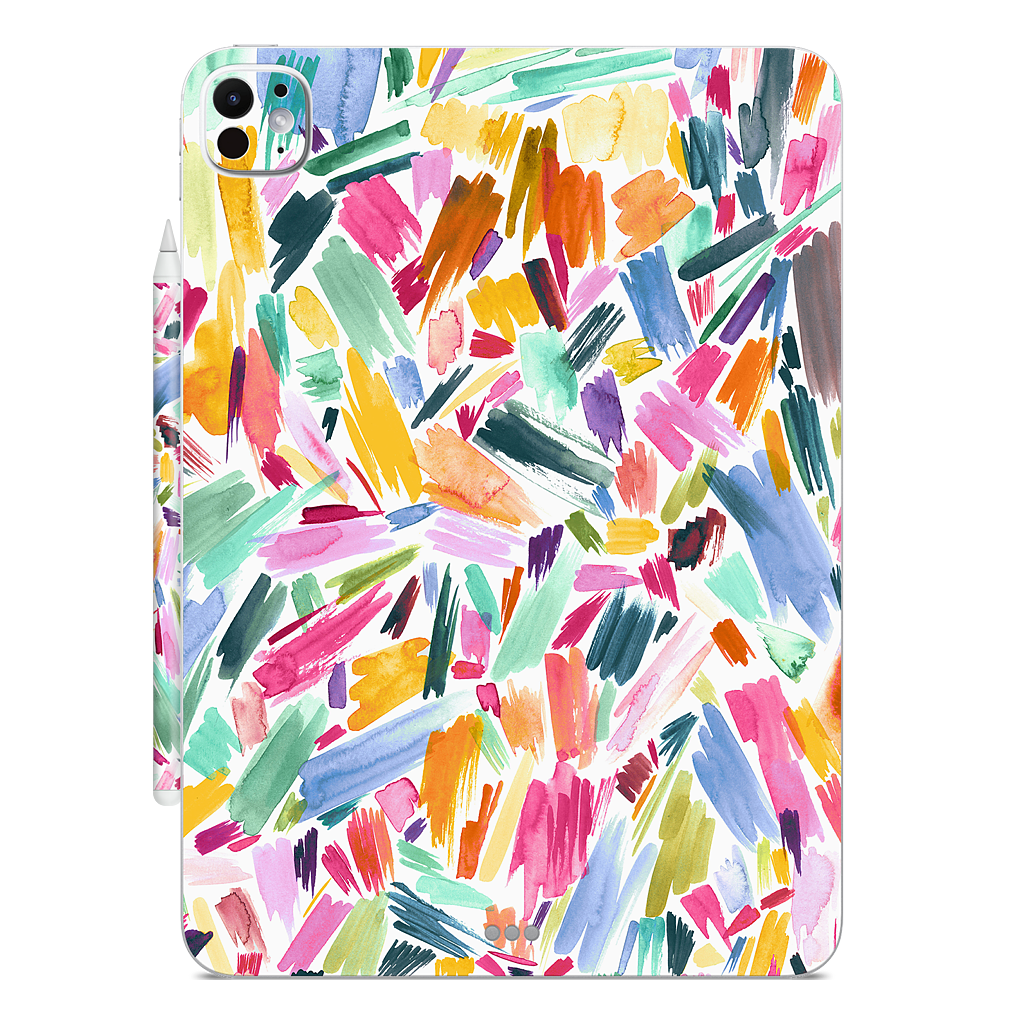 Colorful Abstract Strokes iPad Skin