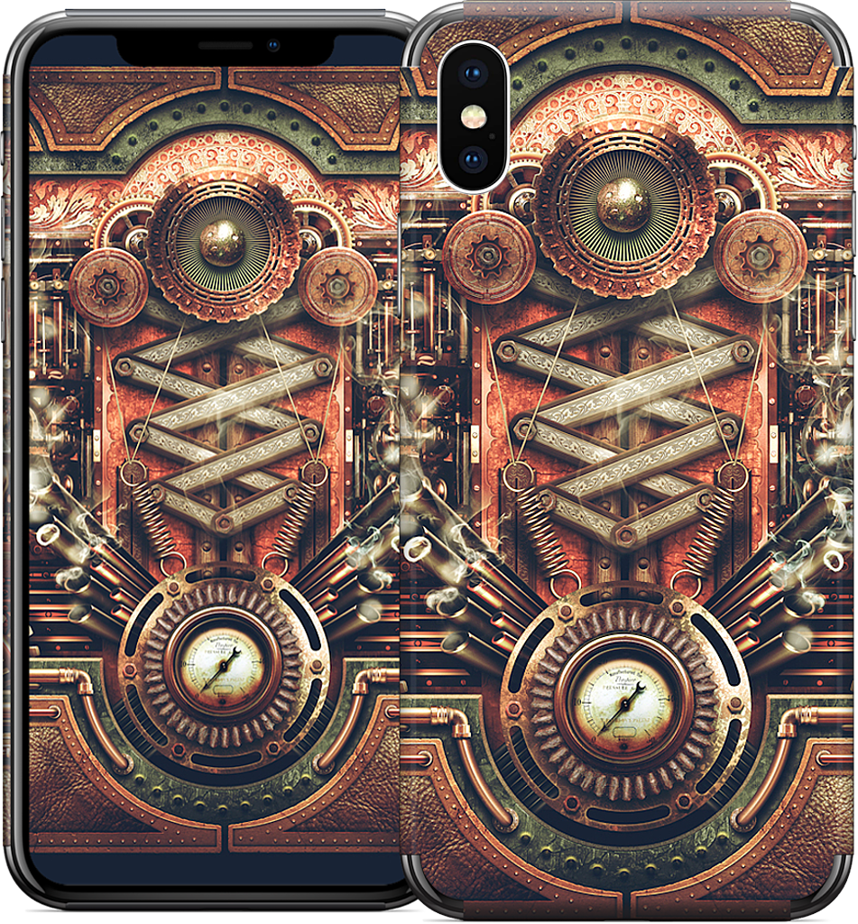 Steampunk Motherboard iPhone Skin