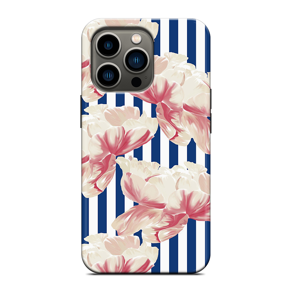 Stripe Floral iPhone Case