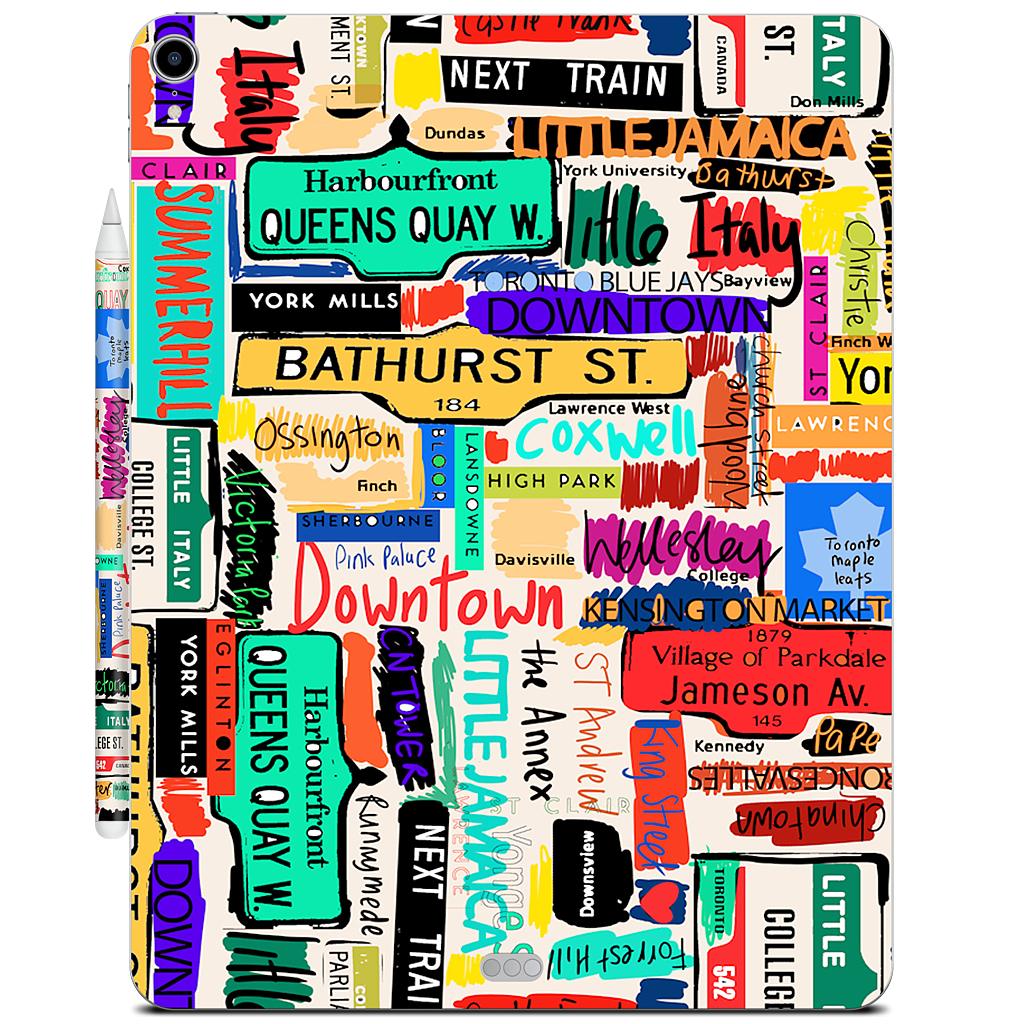 Toronto words iPad Skin