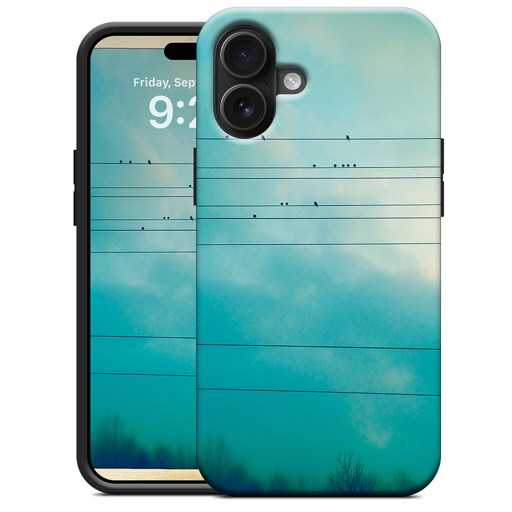 Birds on a wire iPhone Case