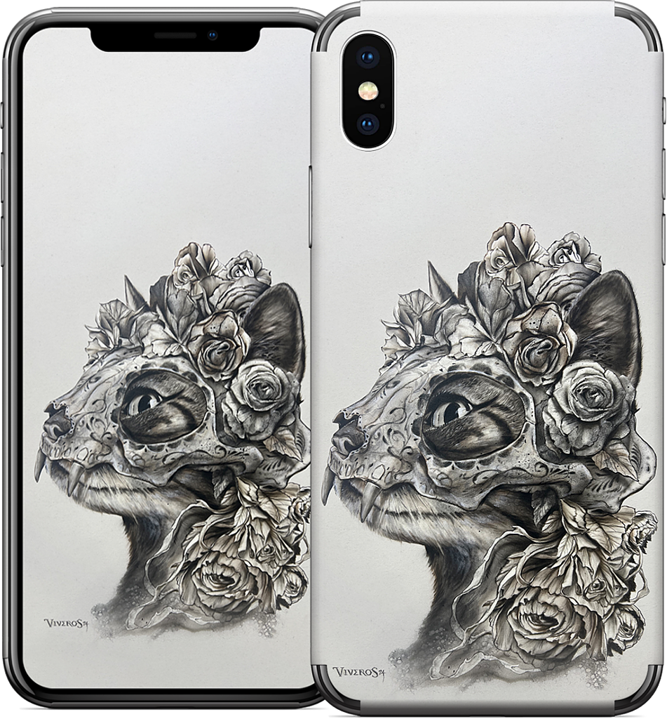 Muerte Cat iPhone Skin