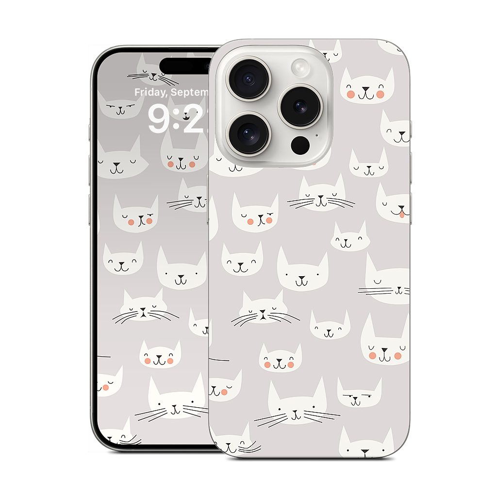 Cat Faces iPhone Skin