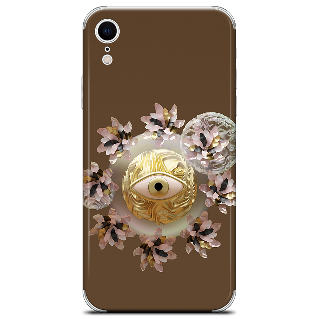 Golden Flowers iPhone Skin