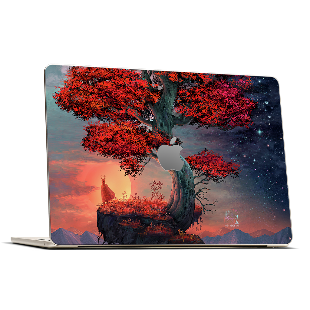 Light & Dark in Equal Parts MacBook Skin