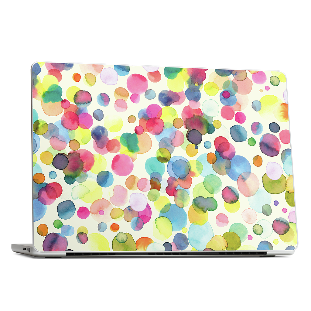 Watercolor Colorful Drops MacBook Skin