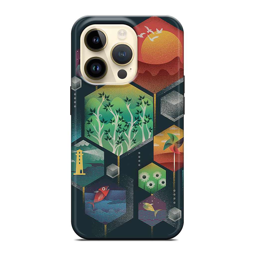 Geometrical Wonders iPhone Case