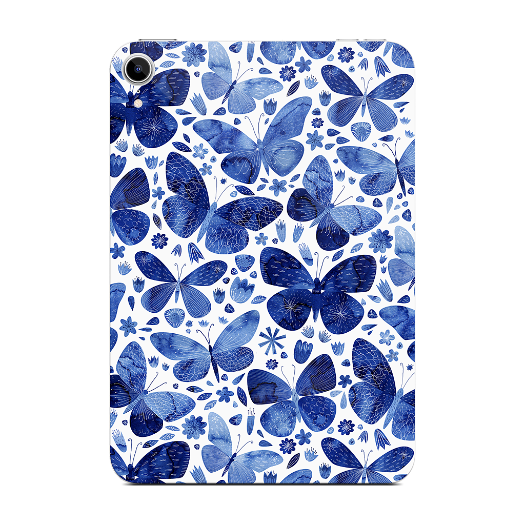 Blue Butterflies iPad Skin