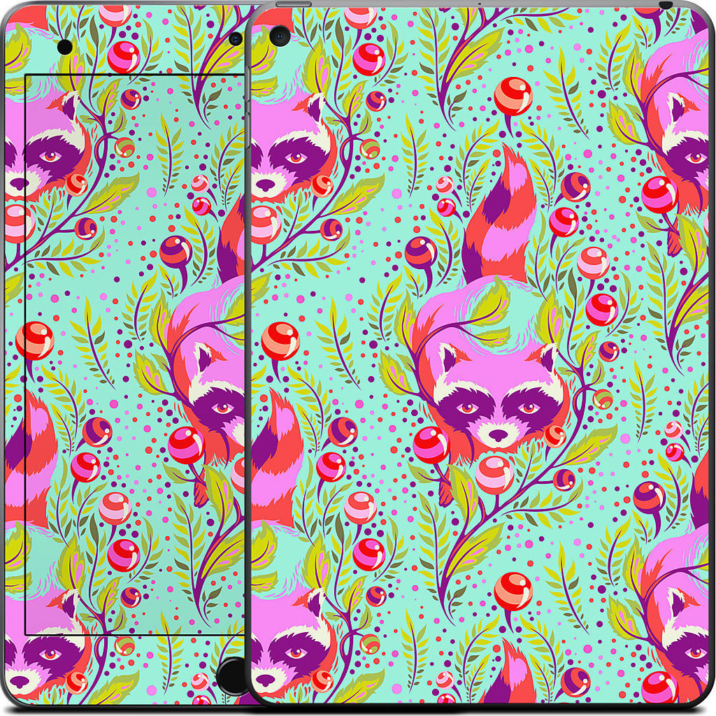 Raccoon Poppy iPad Skin