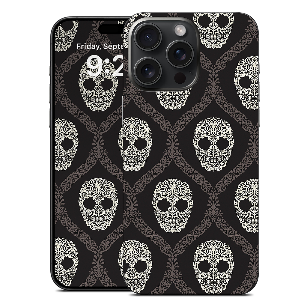 Skull Damask iPhone Skin