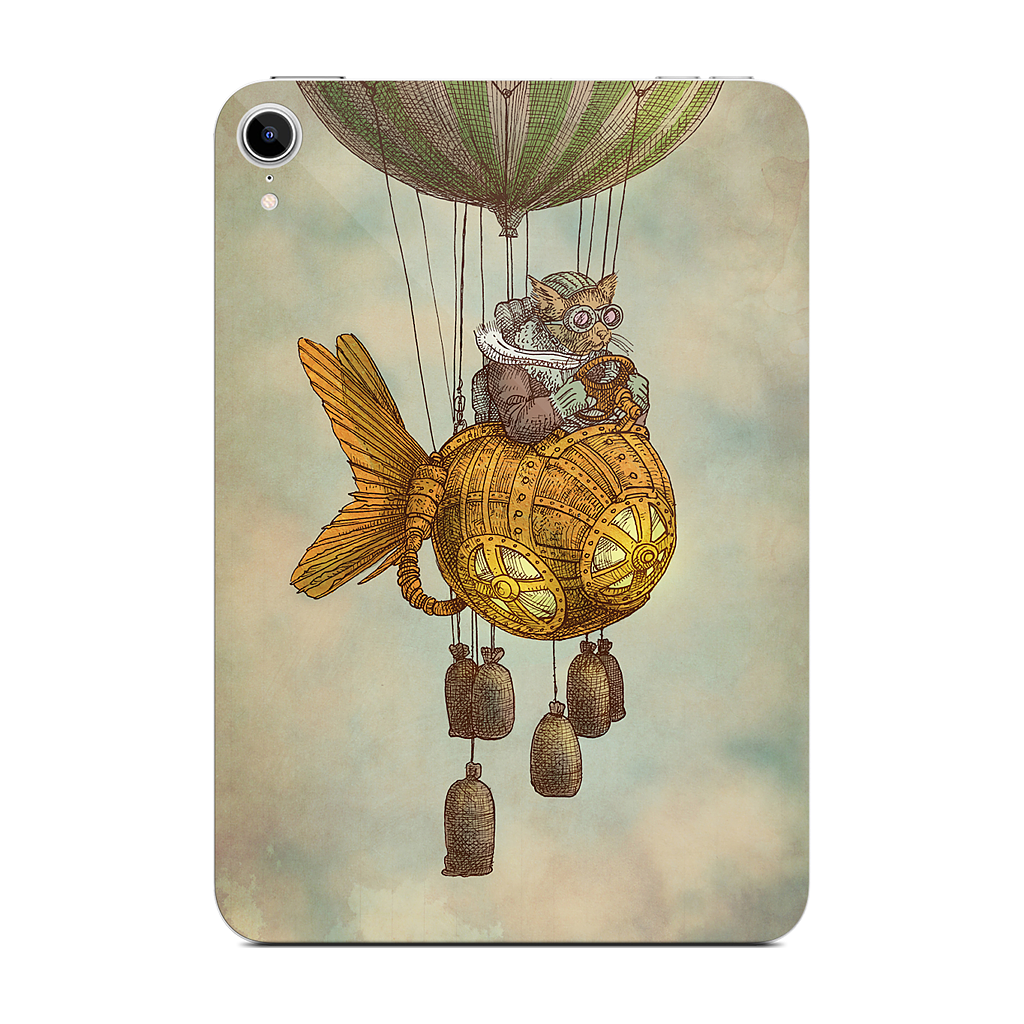 Around The World In A GoldfishFlyer iPad Skin