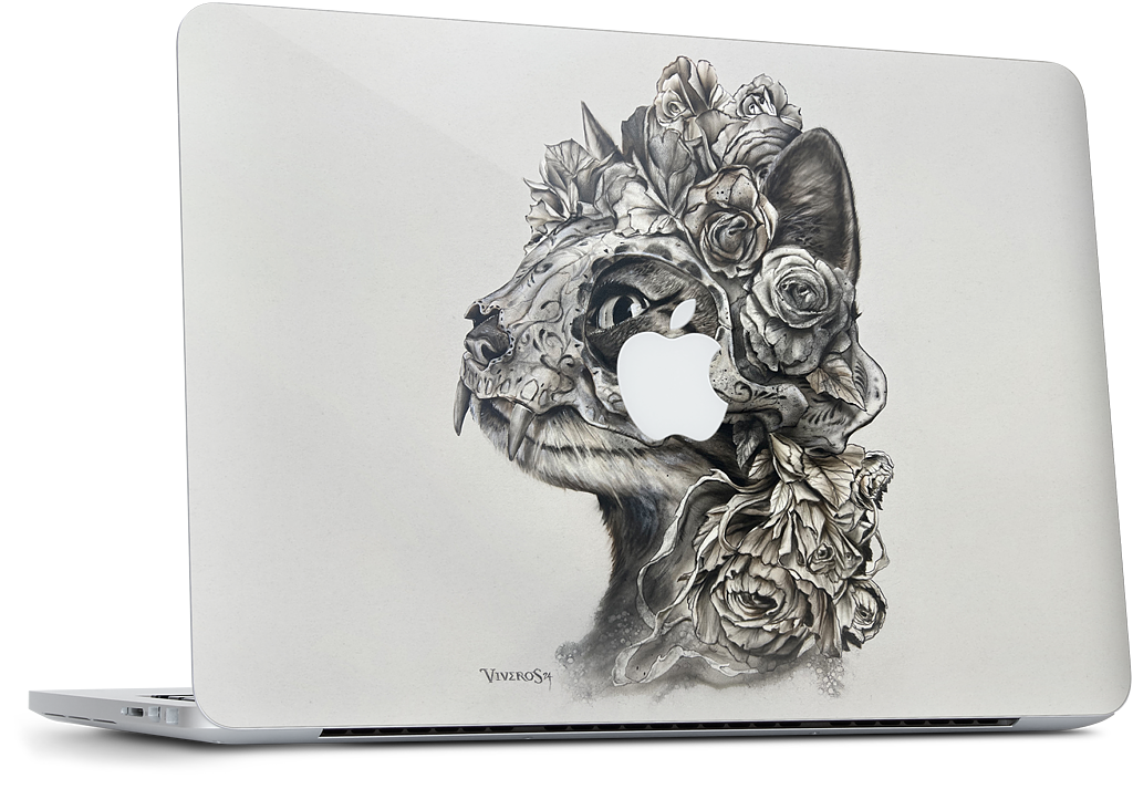 Muerte Cat  MacBook Skin