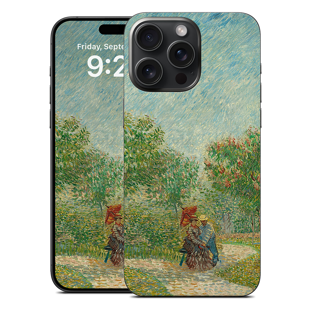 Garden with Courting Couples iPhone Skin