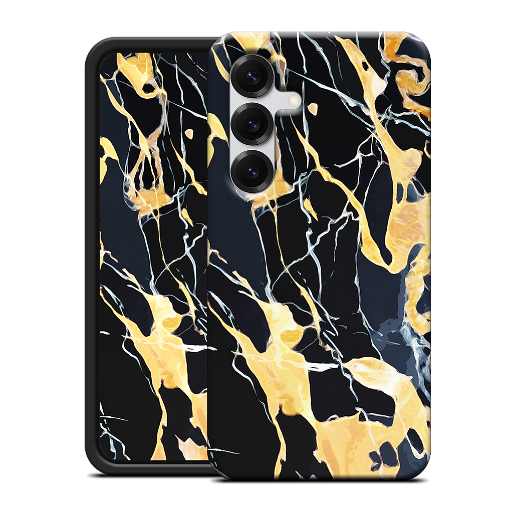 Black Marble Samsung Case