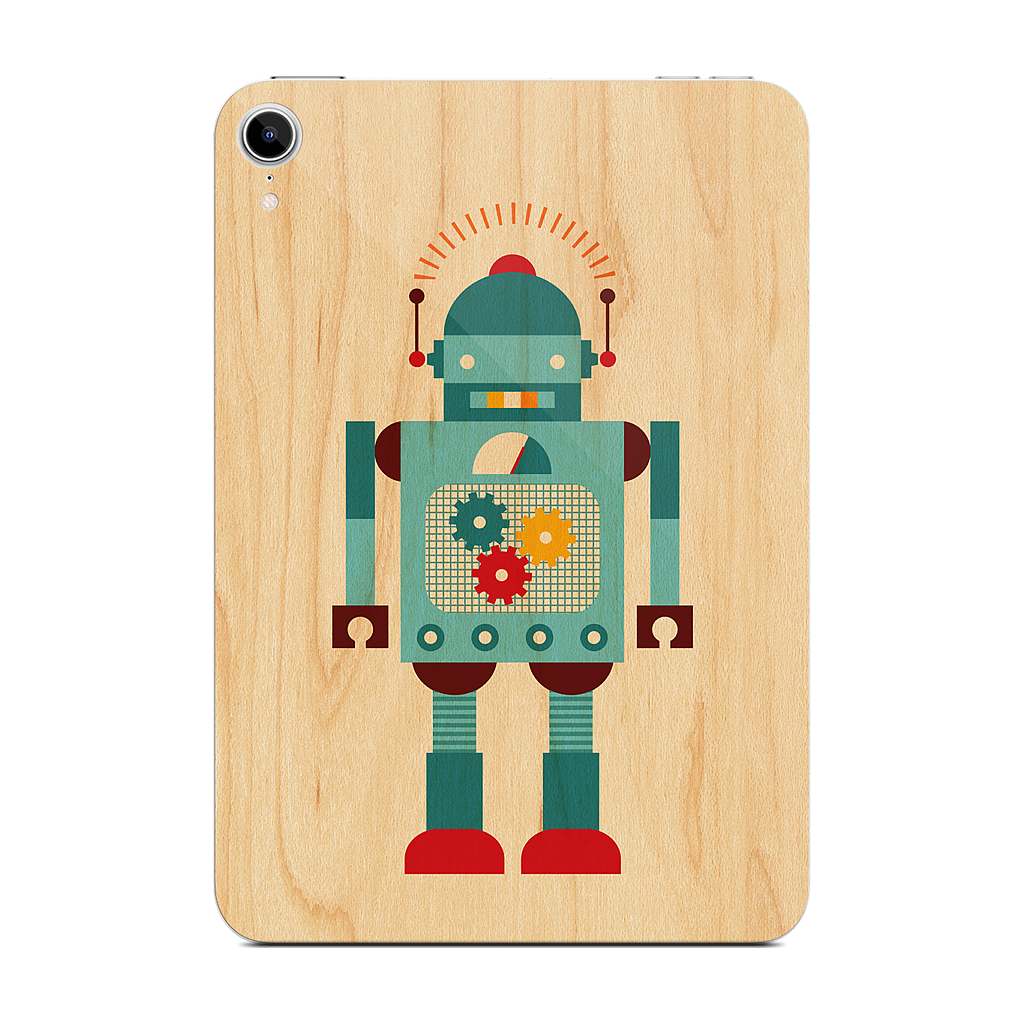 Blue Robot iPad Skin