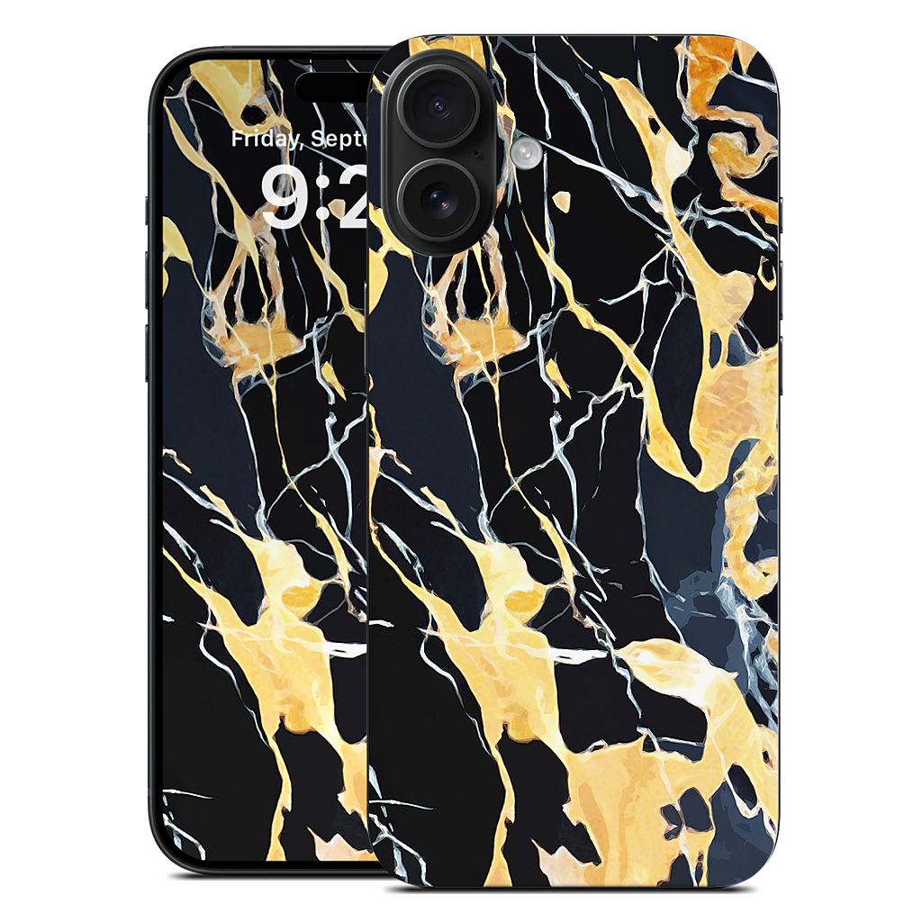 Black Marble iPhone Skin