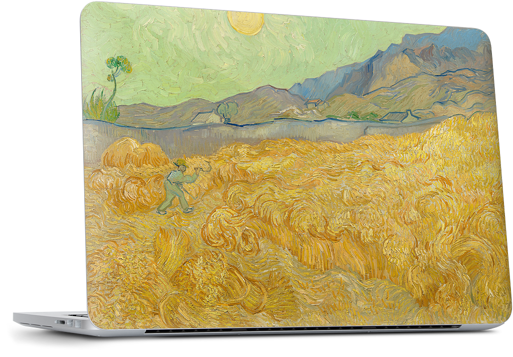 Wheatfield with a Reaper MacBook Skin