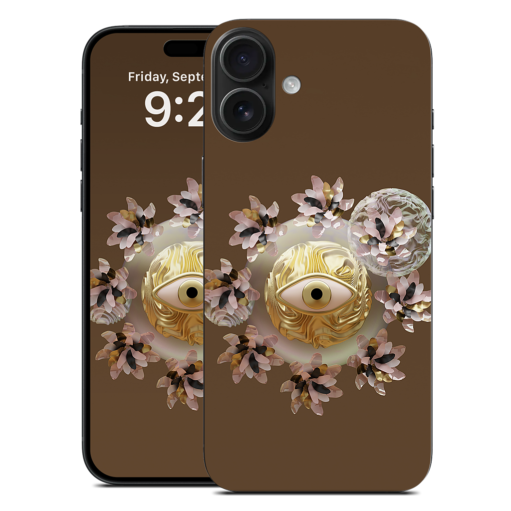 Golden Flowers iPhone Skin