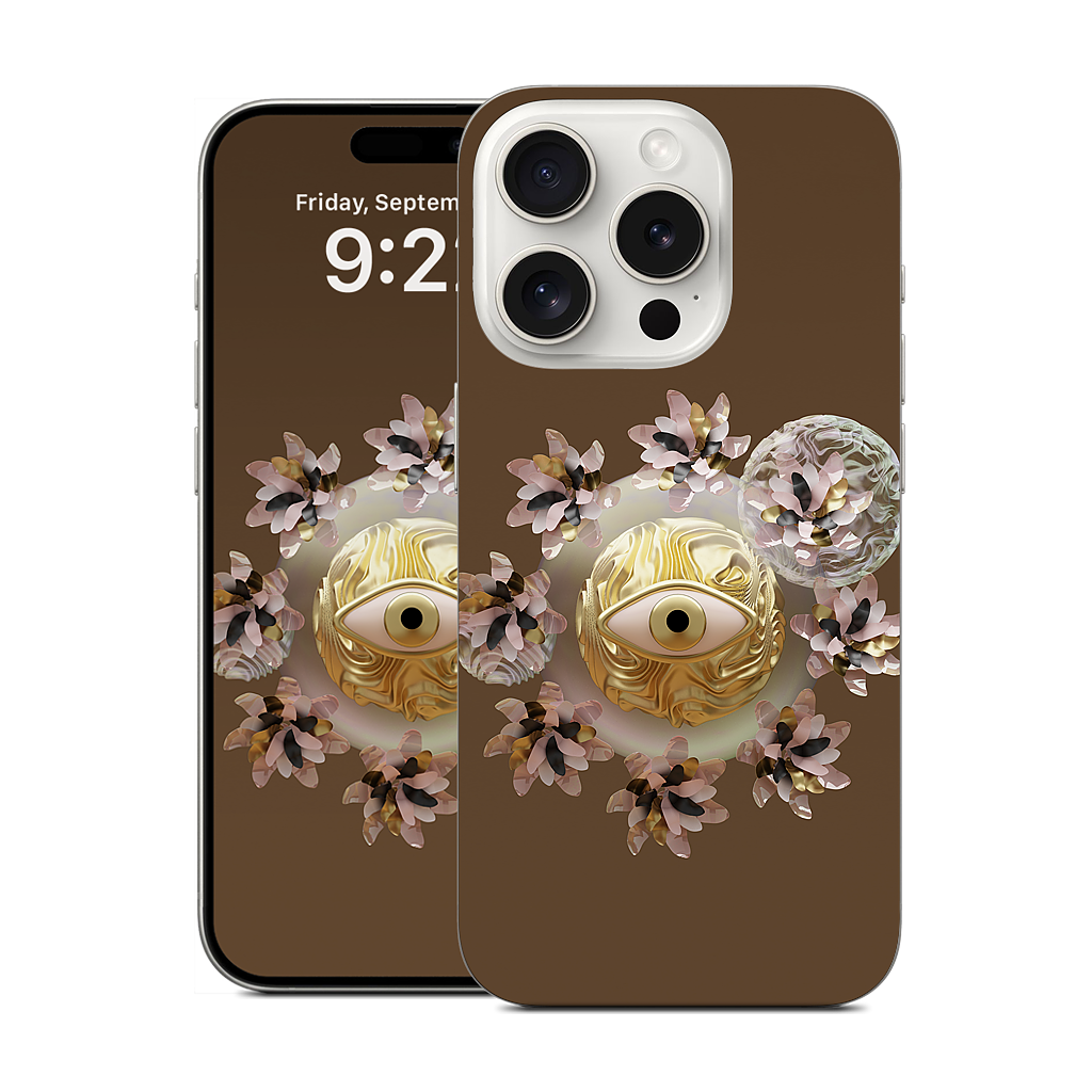 Golden Flowers iPhone Skin