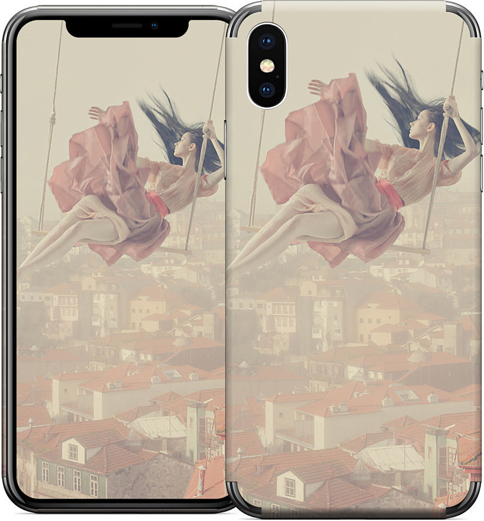 Swinging Over Oporto iPhone Skin