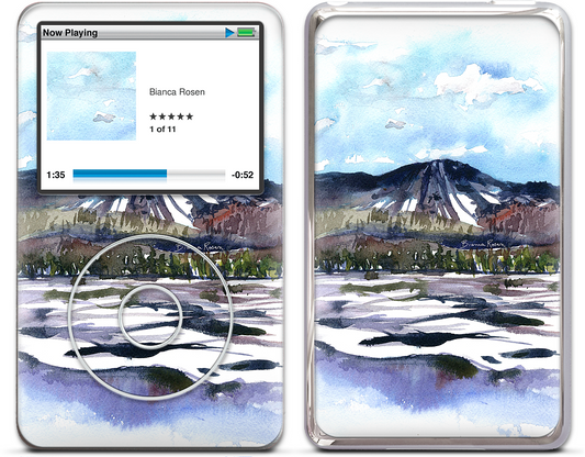 Ski Mountain iPod Skin