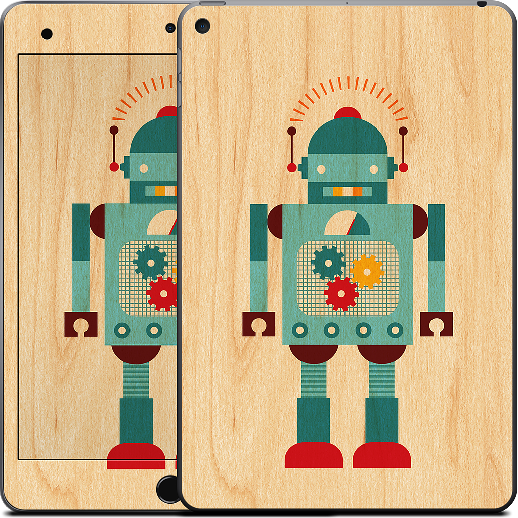 Blue Robot iPad Skin