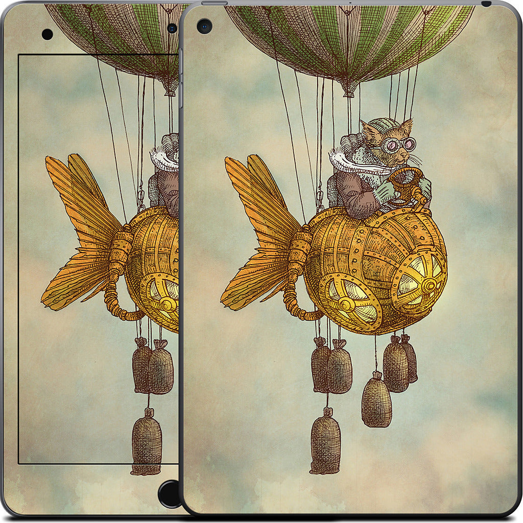 Around The World In A GoldfishFlyer iPad Skin