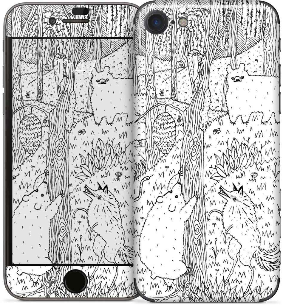 Diurnal Animals of the Forest iPhone Skin