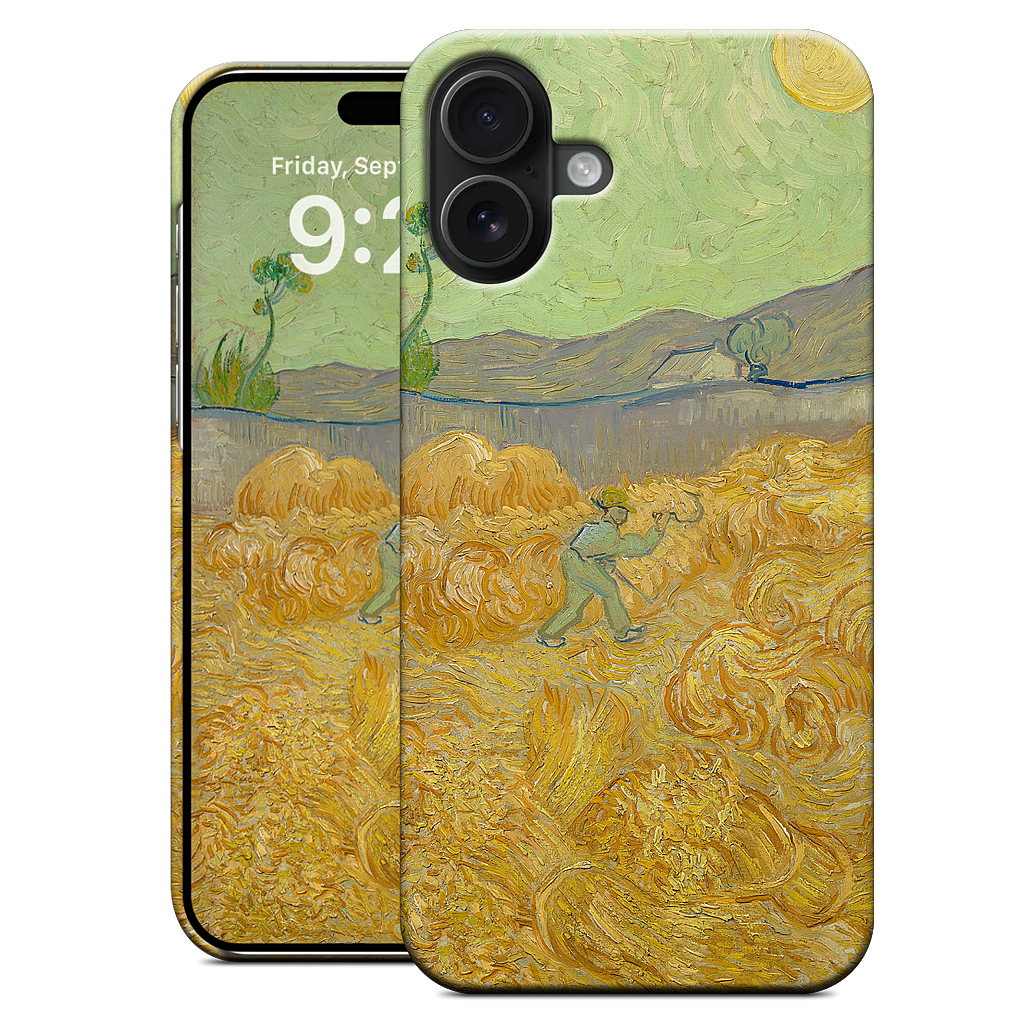 Wheatfield with a Reaper iPhone Case