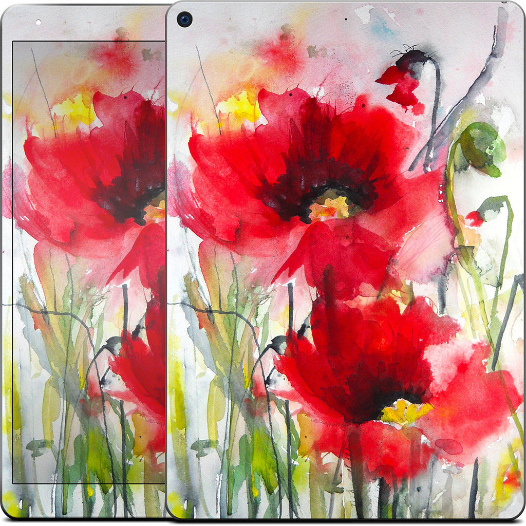 Red Poppies iPad Skin