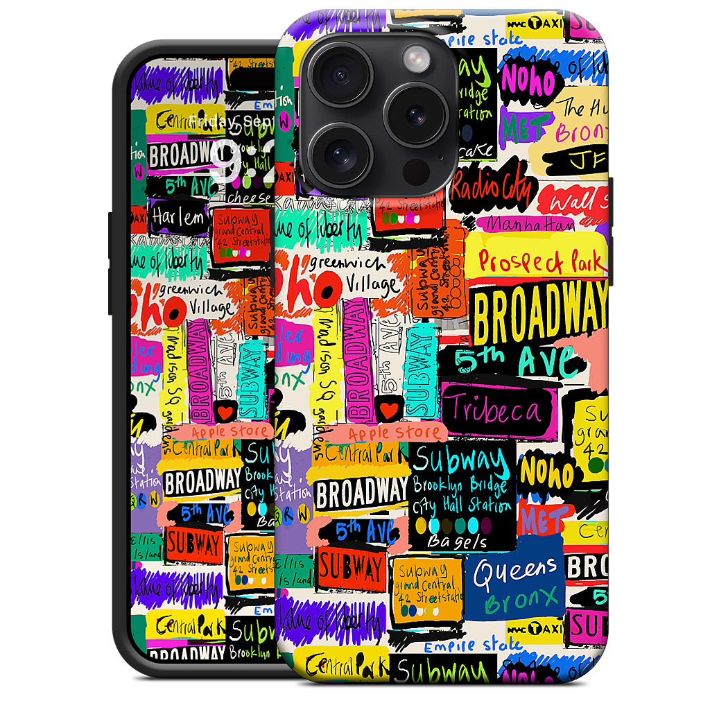 NYC Words iPhone Case