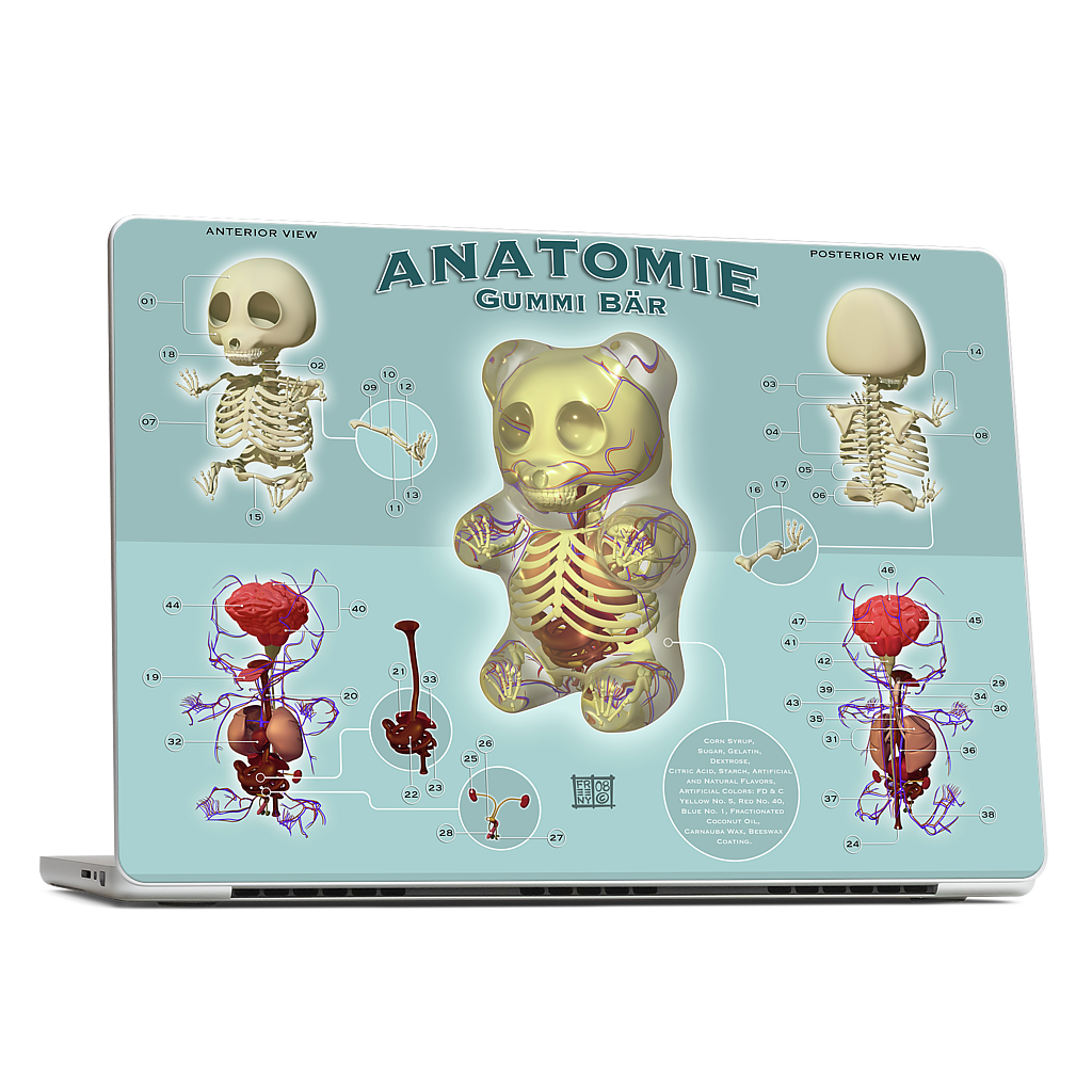 Gummi Anatomie MacBook Skin