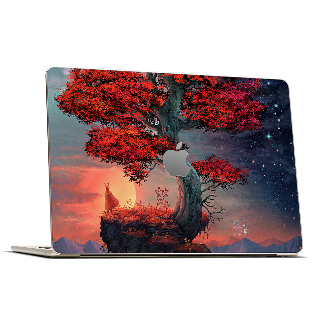 Light & Dark in Equal Parts MacBook Skin