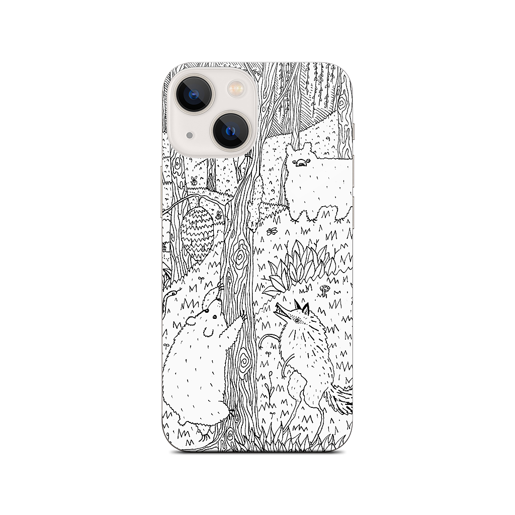 Diurnal Animals of the Forest iPhone Skin