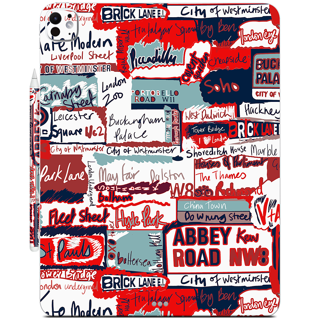 London Words iPad Skin